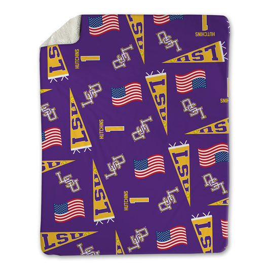 LSU - NCAA Softball : Ally Hutchins - USA Blanket-0