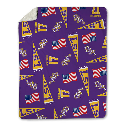 LSU - NCAA Softball : Paytn Monticelli - USA Blanket-0