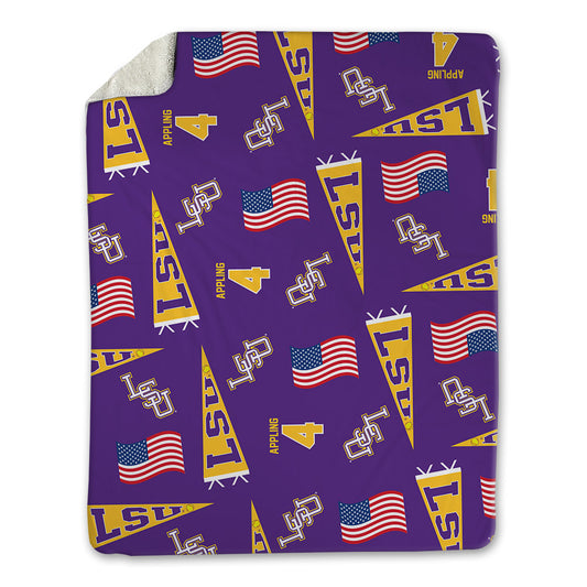 LSU - NCAA Softball : Gradie Appling - USA Blanket-0