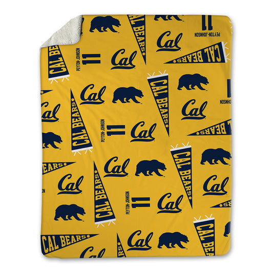 UC Berkeley - NCAA Softball : Nina Peyton-Johnson - USA Blanket-0