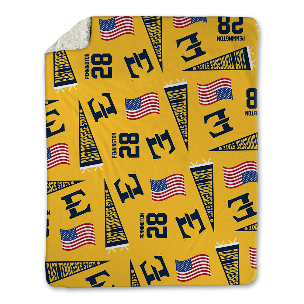 East Tennessee State - NCAA Softball : Catlin Pennington - USA Blanket-0