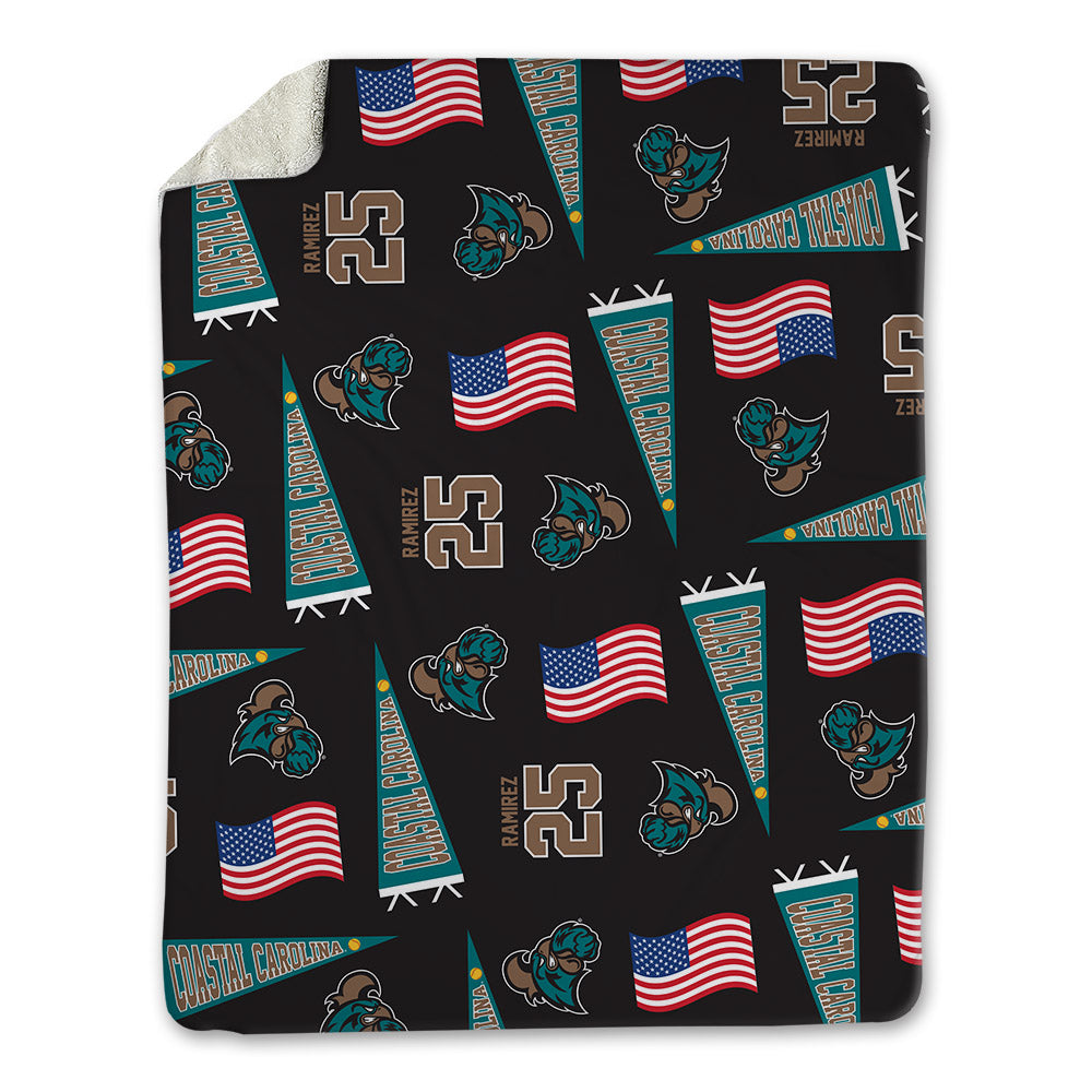 Coastal Carolina - NCAA Softball : Izzy Ramirez - USA Blanket-0