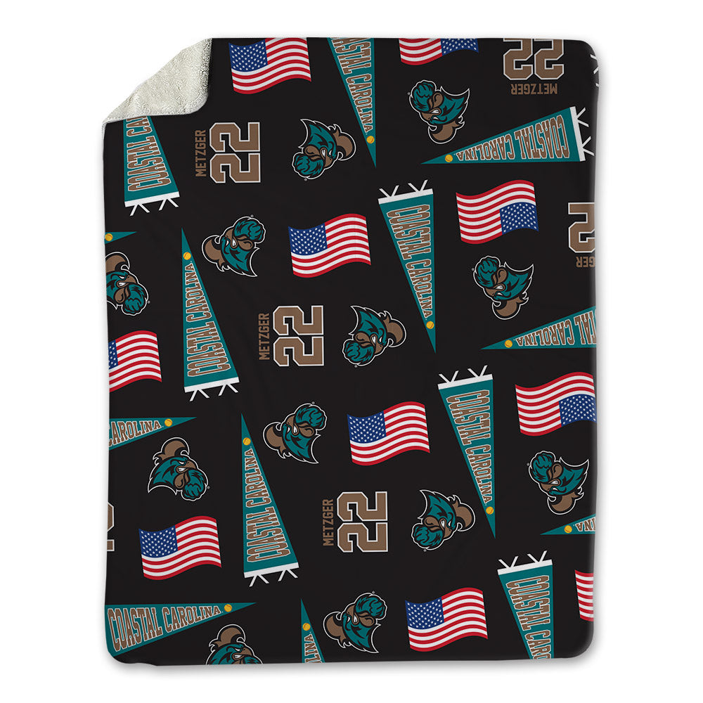 Coastal Carolina - NCAA Softball : McKennah Metzger - USA Blanket-0