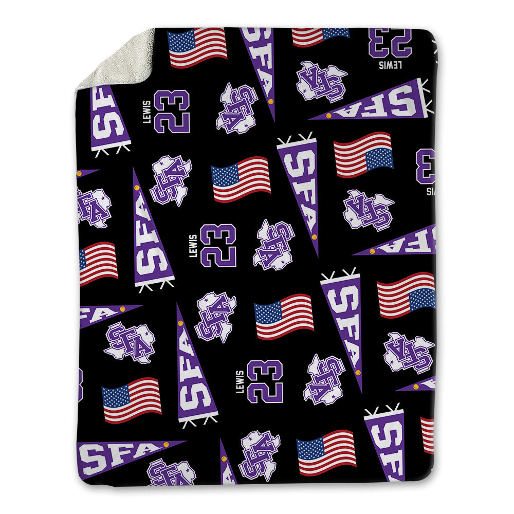 SFA - NCAA Softball : Gianna Lewis - USA Blanket-0