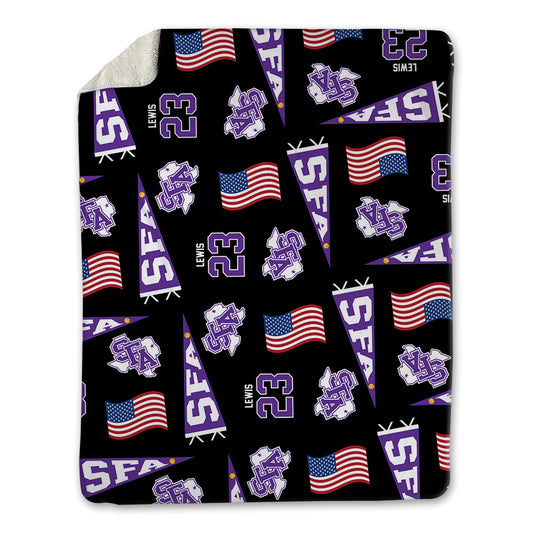 SFA - NCAA Softball : Gianna Lewis - USA Blanket-0