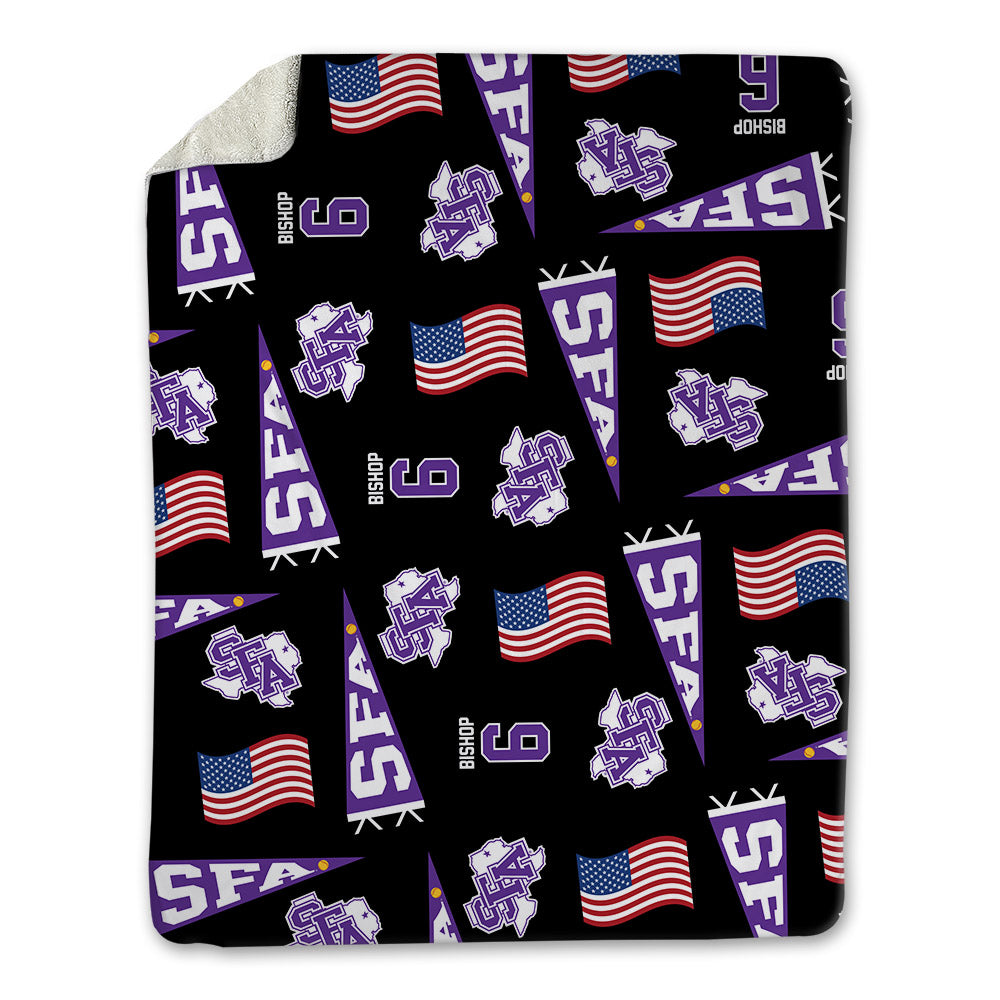 SFA - NCAA Softball : Kylie Bishop - USA Blanket-0