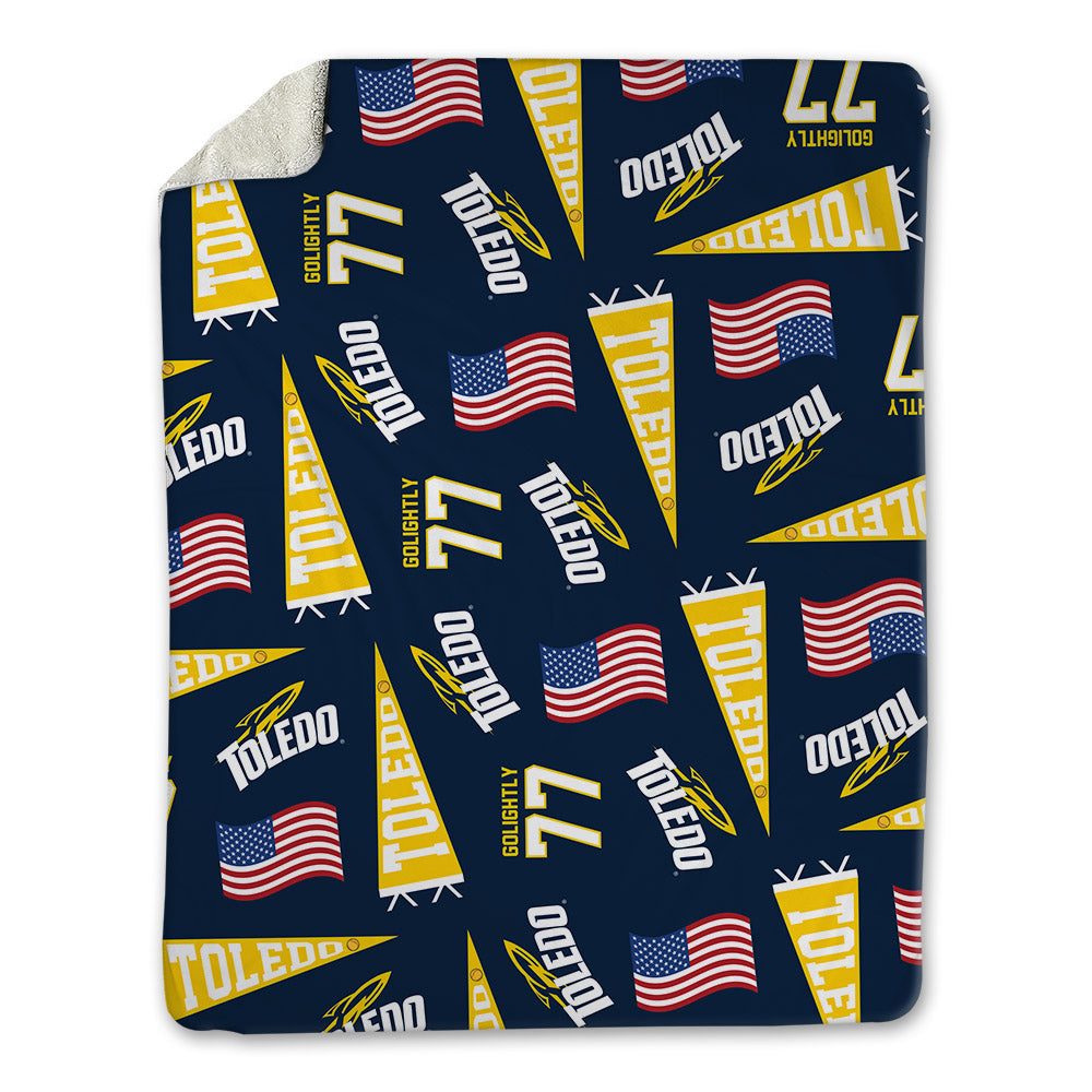 Toledo - NCAA Softball : Ava Golightly - USA Blanket-0