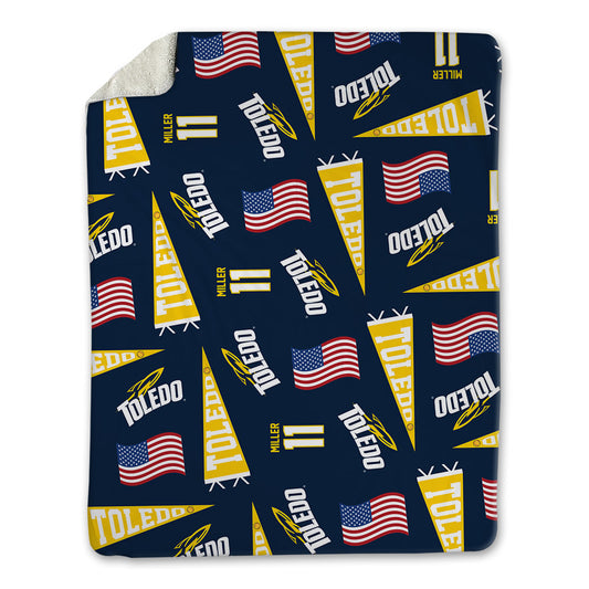 Toledo - NCAA Softball : Audrey Miller - USA Blanket-0