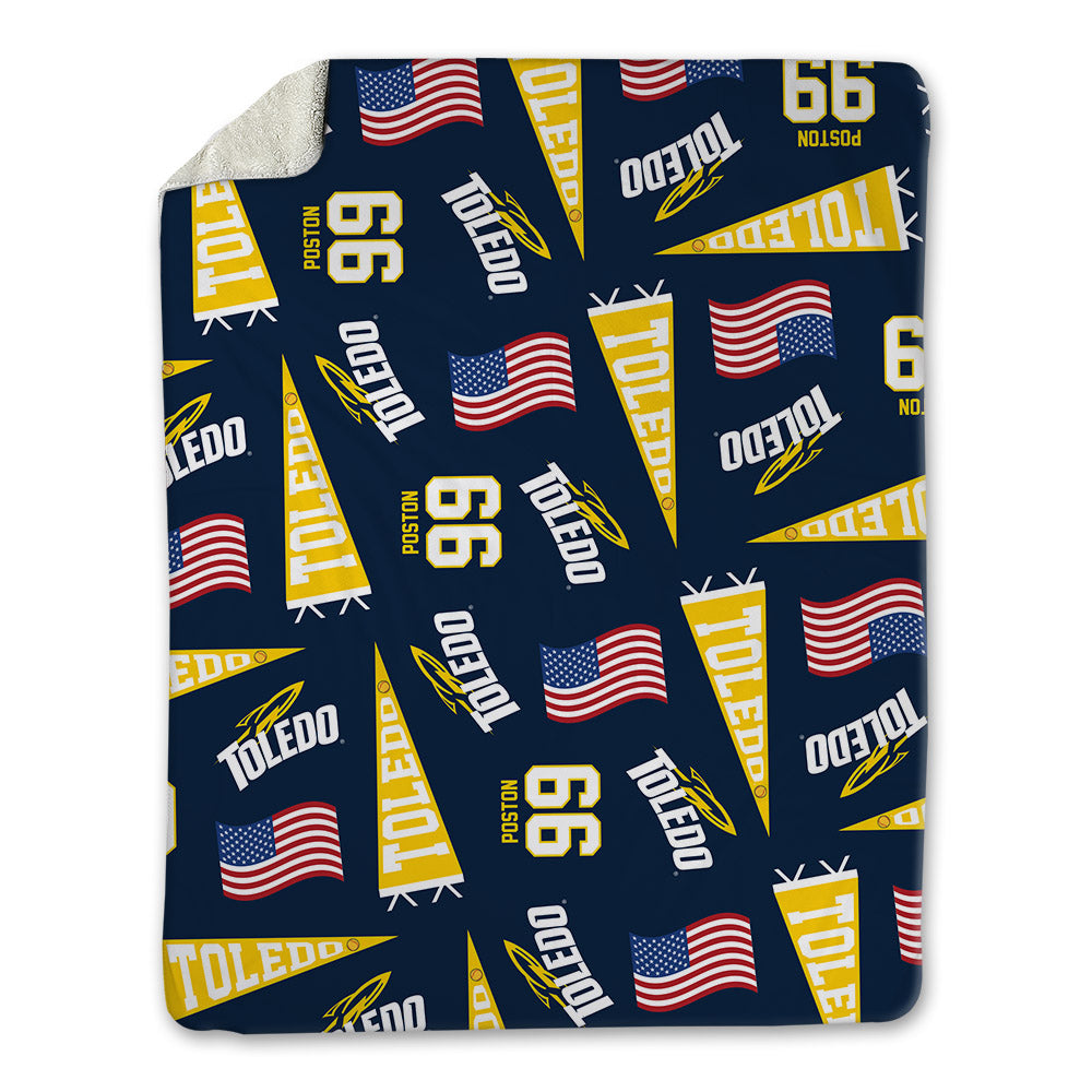 Toledo - NCAA Softball : Reese Poston - USA Blanket-0