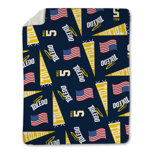 Toledo - NCAA Softball : Savvanna Riall - USA Blanket-0