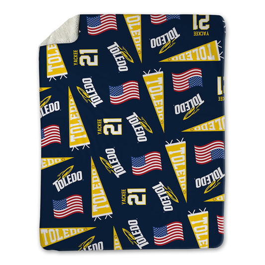 Toledo - NCAA Softball : Mady Yackee - USA Blanket-0