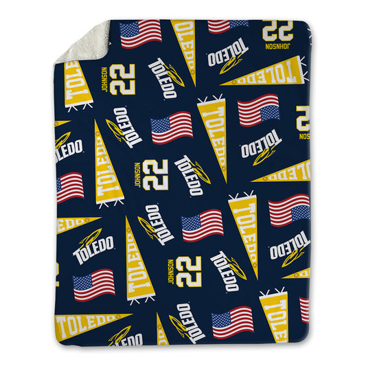 Toledo - NCAA Softball : Lexi Johnson - USA Blanket-0