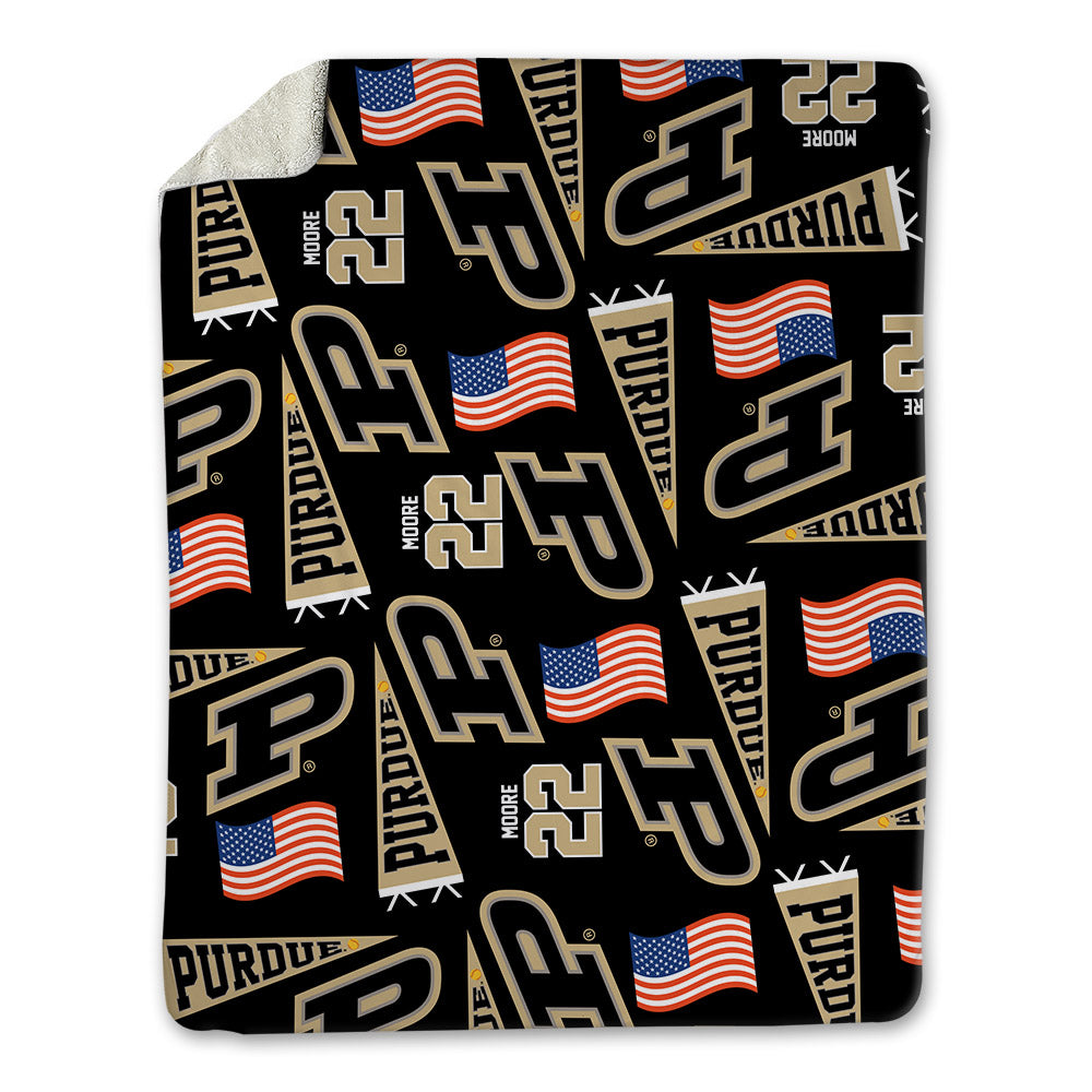 Purdue - NCAA Softball : Malone Moore - USA Blanket-0