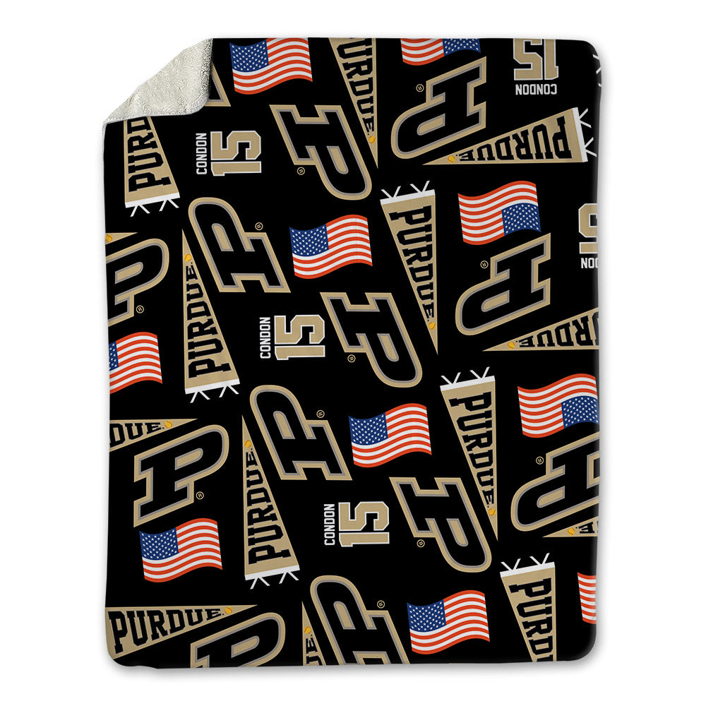 Purdue - NCAA Softball : Maura Condon - USA Blanket-0