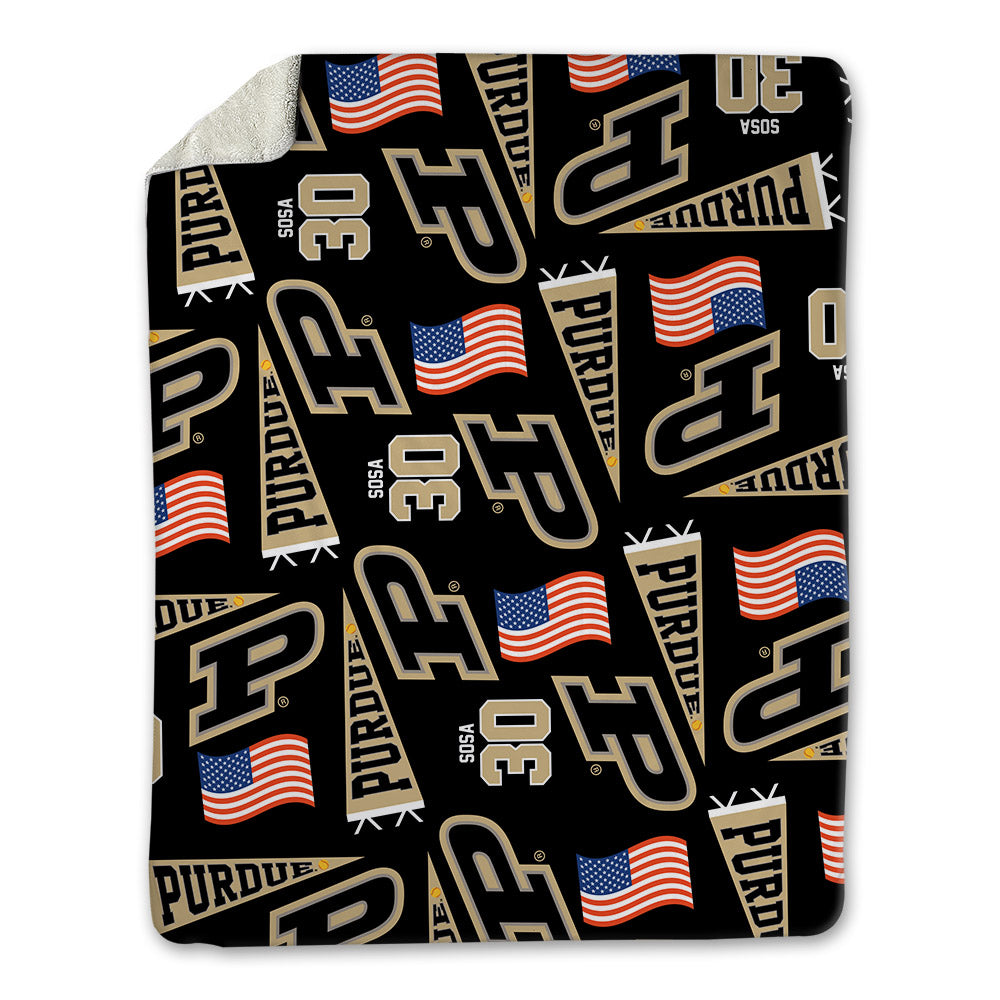 Purdue - NCAA Softball : Gabriela Sosa - USA Blanket-0