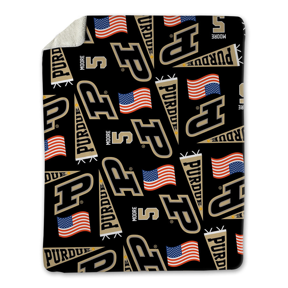 Purdue - NCAA Softball : Anna Moore - USA Blanket-0