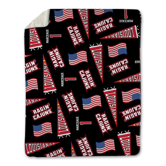 Louisiana - NCAA Softball : Kennedy Marceaux - USA Blanket-0