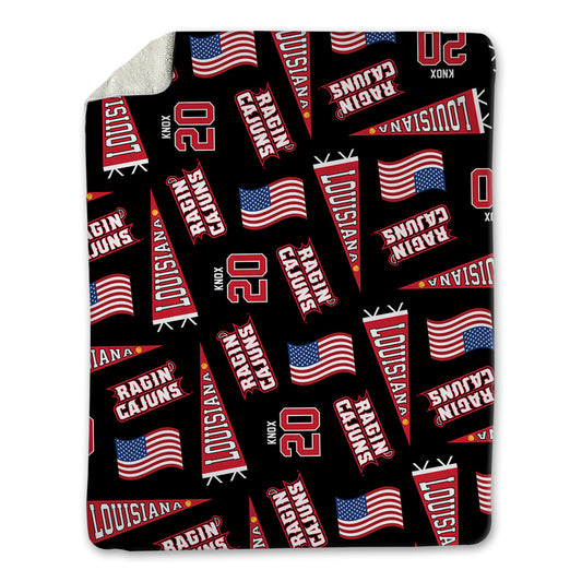 Louisiana - NCAA Softball : Lily Knox - USA Blanket-0