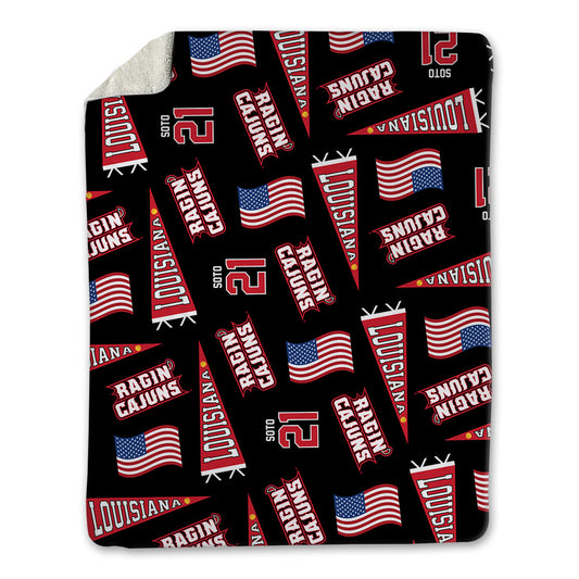 Louisiana - NCAA Softball : Lillian Soto - USA Blanket-0