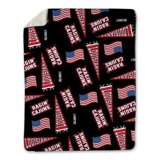 Louisiana - NCAA Softball : Katherine Delbrey - USA Blanket-0