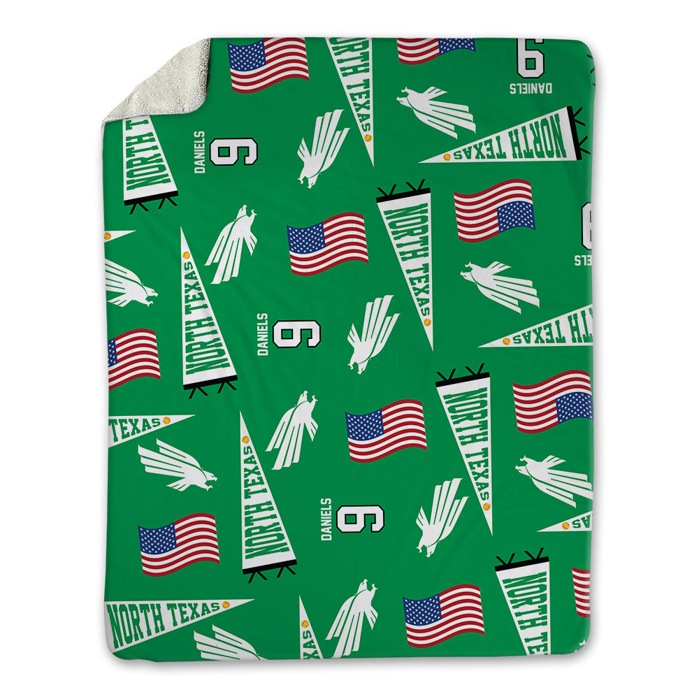 North Texas - NCAA Softball : Eva Daniels - USA Blanket-0
