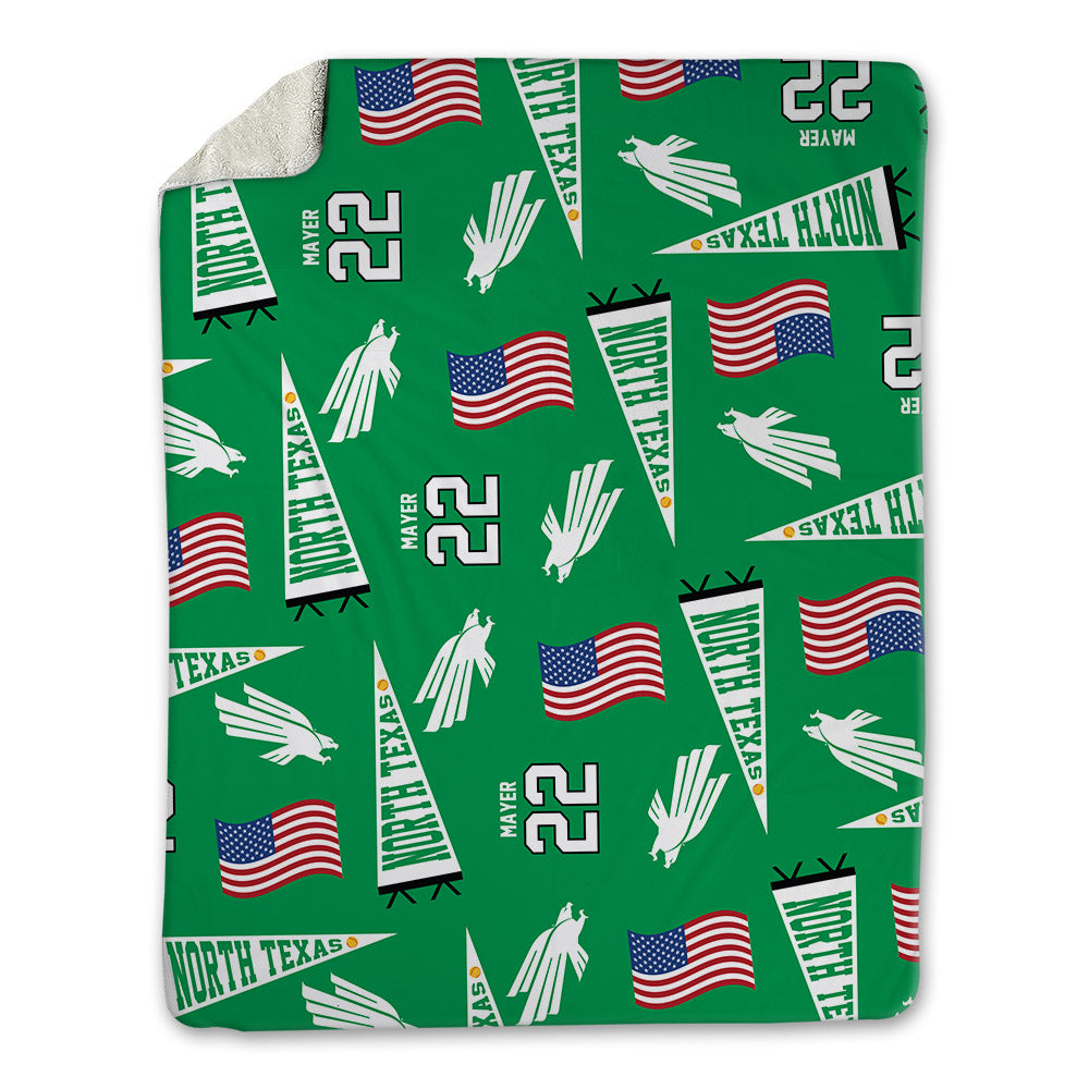 North Texas - NCAA Softball : Sienna Mayer - USA Blanket-0