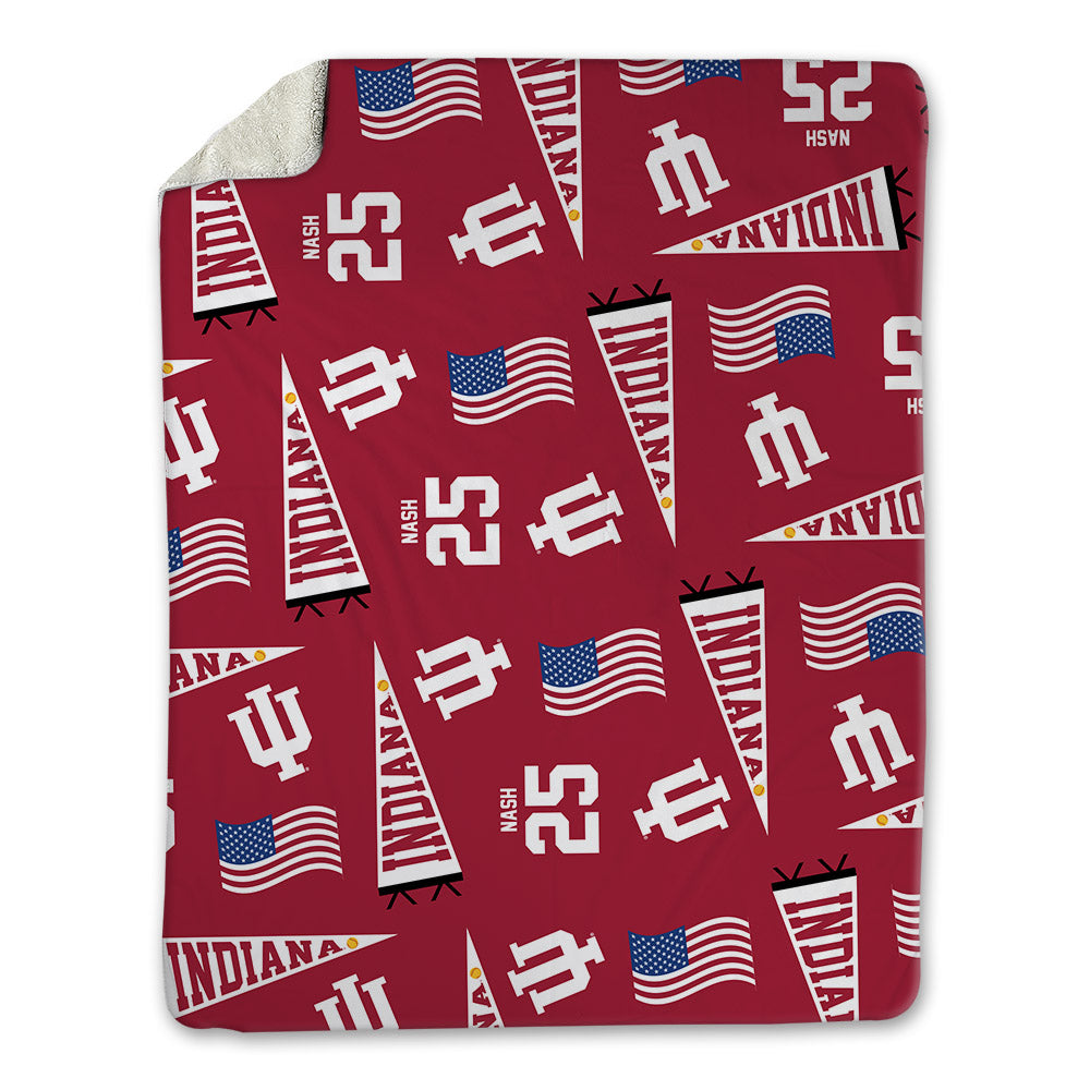 Indiana - NCAA Softball : Nevaeh Nash - USA Blanket-0