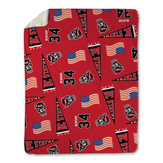 NC State - NCAA Softball : Emma Newsom - USA Blanket-0