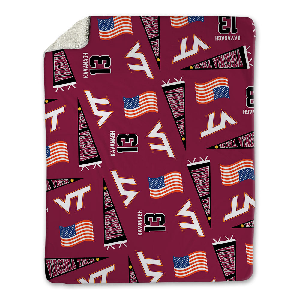 Virginia Tech - NCAA Softball : Emma Kavanagh - USA Blanket-0