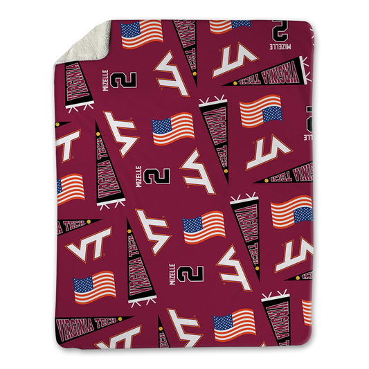 Virginia Tech - NCAA Softball : Gaby Mizelle - USA Blanket-0