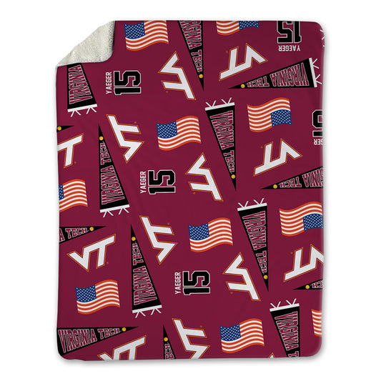 Virginia Tech - NCAA Softball : Zoe Yaeger - USA Blanket-0