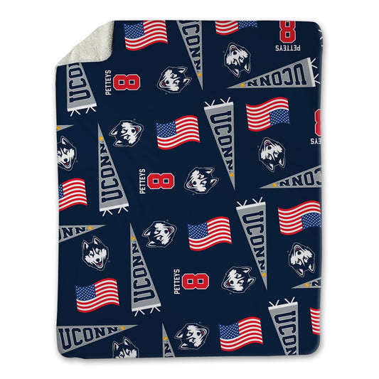 UConn - NCAA Softball : Cat Petteys - USA Blanket-0
