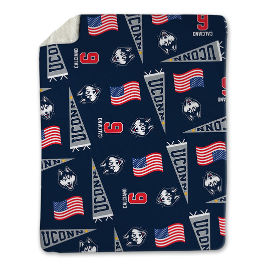 UConn - NCAA Softball : Ava Calciano - USA Blanket-0