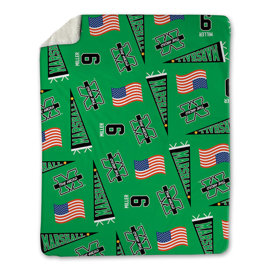 Marshall - NCAA Softball : Rylan Miller - USA Blanket-0