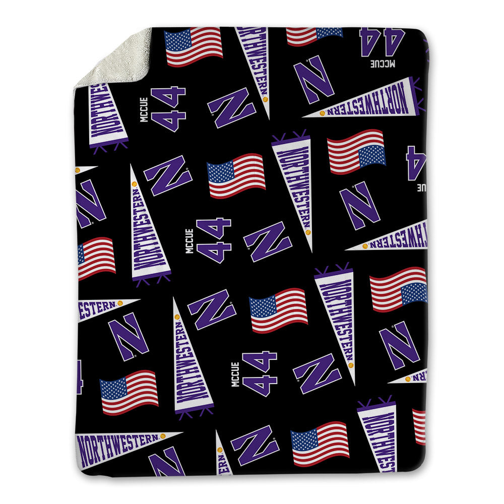 Northwestern - NCAA Softball : Teagan McCue - USA Blanket-0