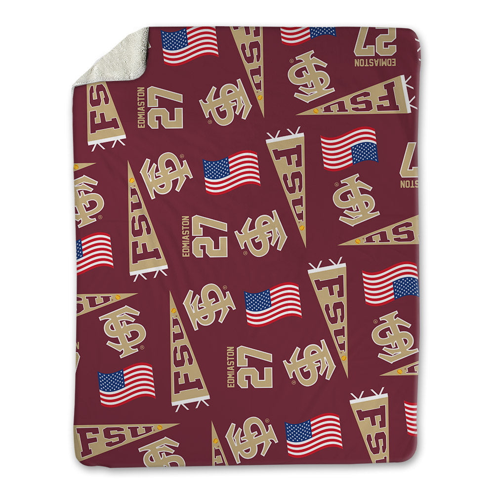 FSU - NCAA Softball : Nicole Edmiaston - USA Blanket-0
