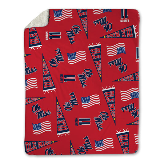 Ole Miss - NCAA Softball : Addi Linton - USA Blanket-0