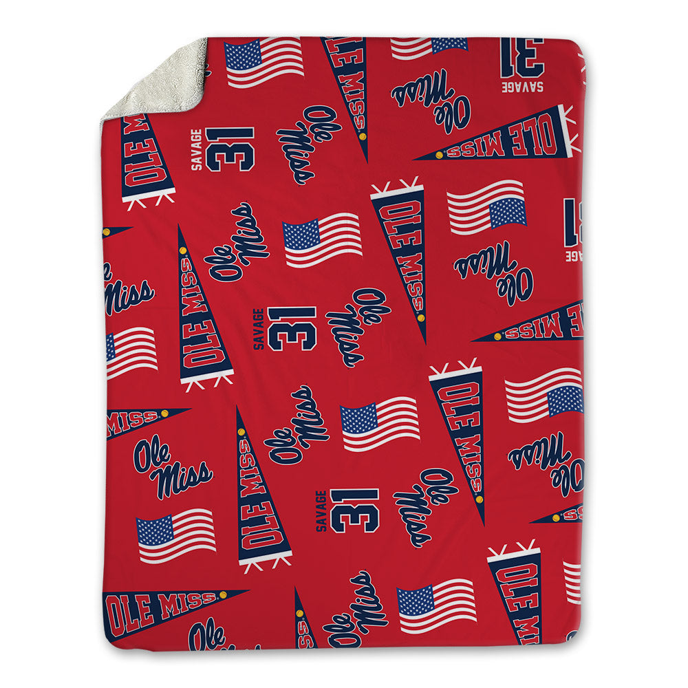Ole Miss - NCAA Softball : Jada Savage - USA Blanket-0