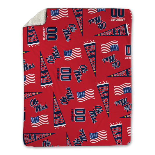 Ole Miss - NCAA Softball : Madelyn Armendariz - USA Blanket-0