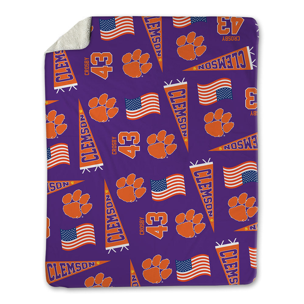 Clemson - NCAA Softball : Keira Crosby - USA Blanket-0