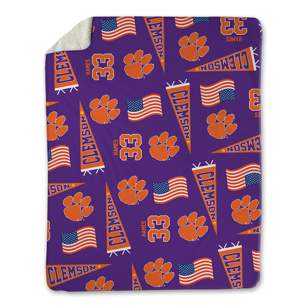 Clemson - NCAA Softball : Lexie Hames - USA Blanket-0