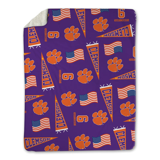 Clemson - NCAA Softball : Jamison Brockenbrough - USA Blanket-0