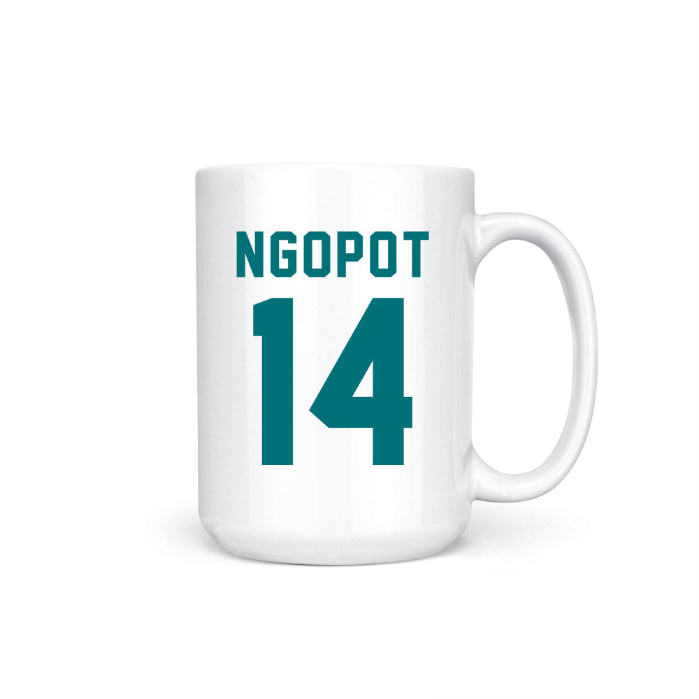 Coastal Carolina - NCAA Men's Basketball : Jerry Ngopot - Coffee Mug-0