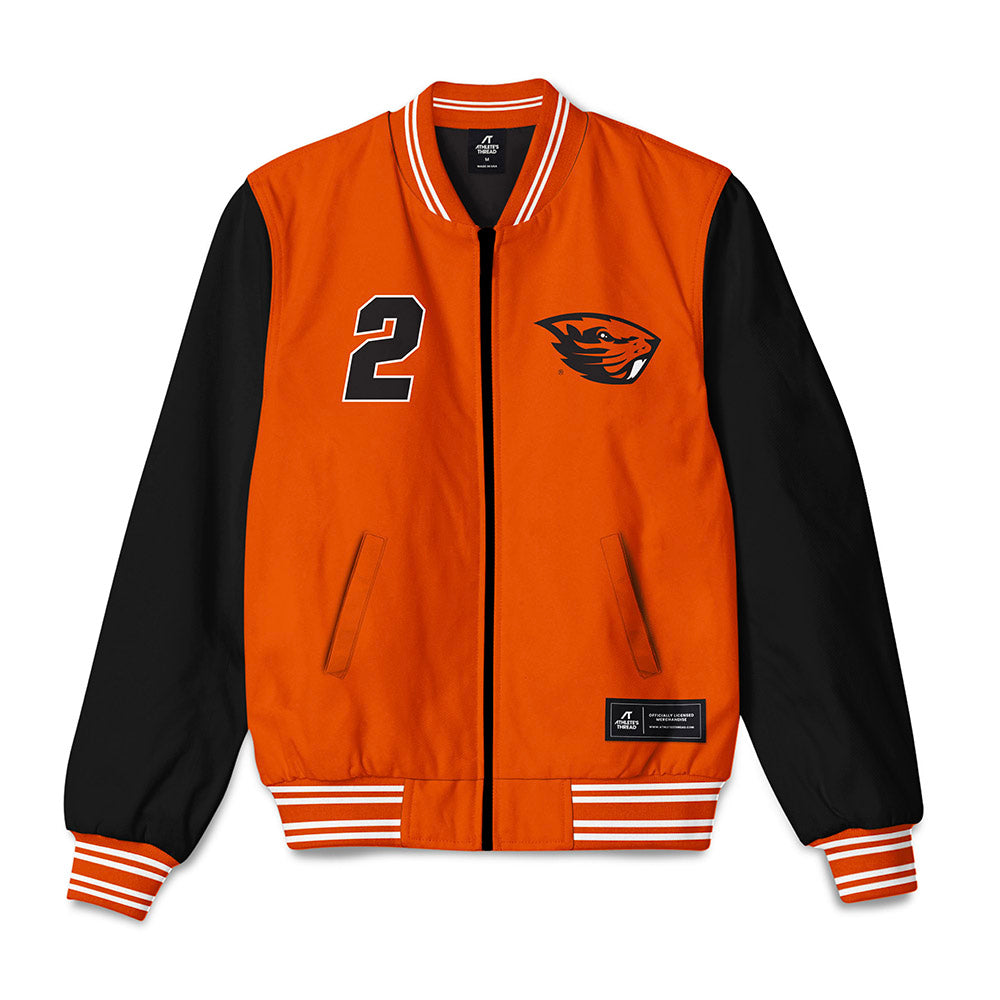 Oregon State - NCAA Men's Basketball : Josiah Lake II - Bomber Jacket-0