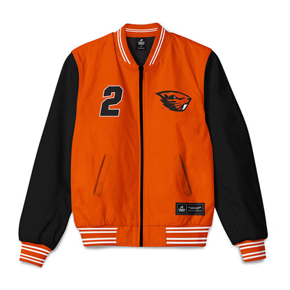 Oregon State - NCAA Men's Basketball : Josiah Lake II - Bomber Jacket-0