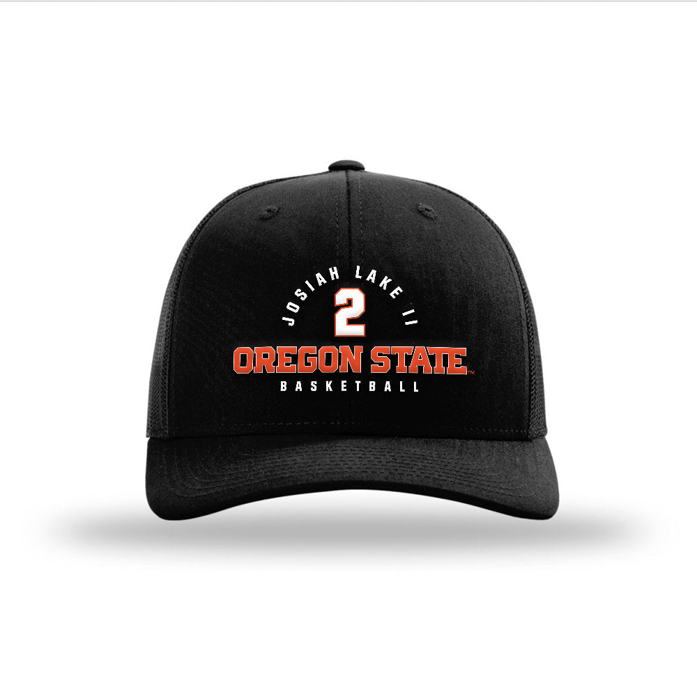 Oregon State - NCAA Men's Basketball : Josiah Lake II - Snapback Trucker Hat-0