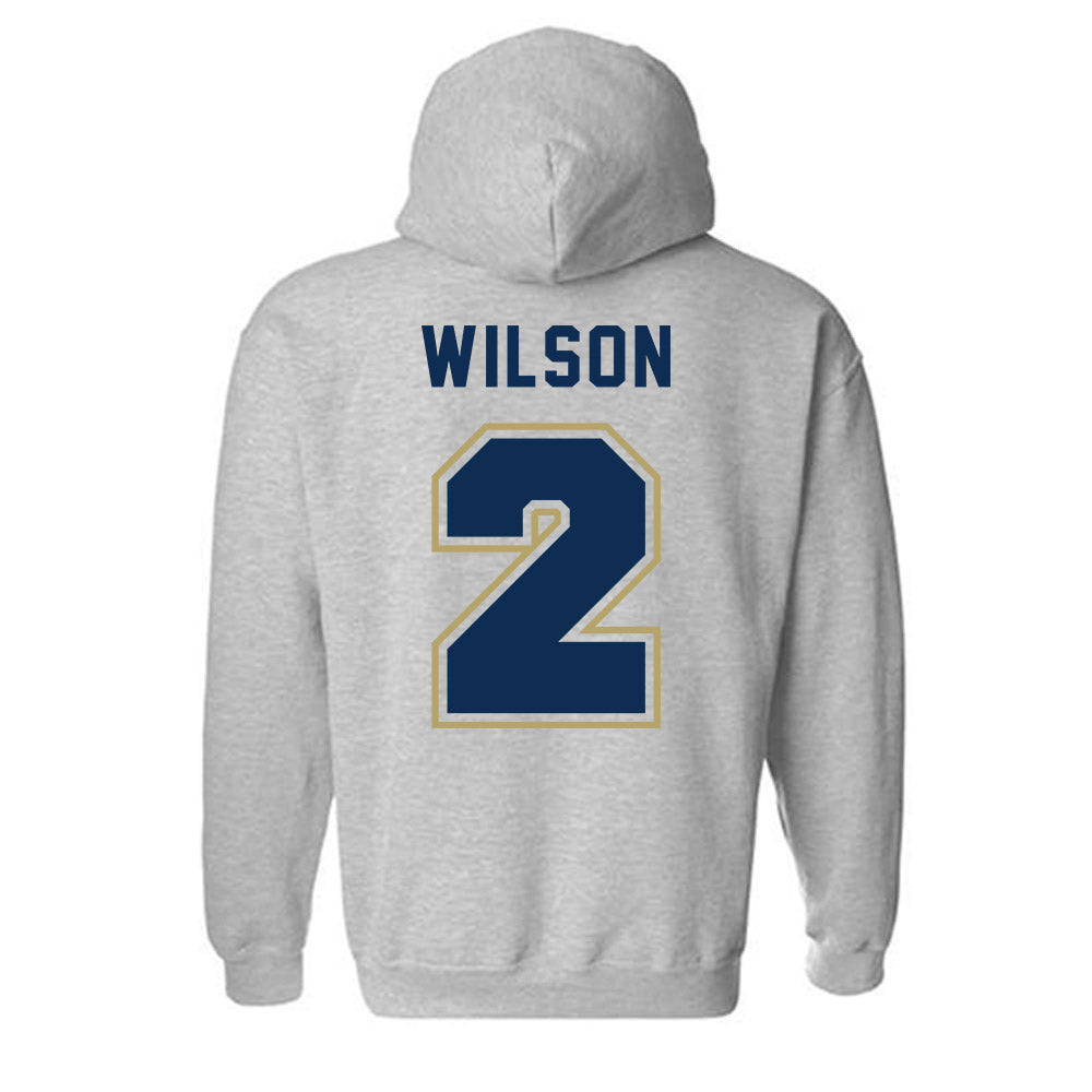 UC Davis - NCAA Men's Basketball : Marcus Wilson - Classic Shersey Hooded Sweatshirt-1