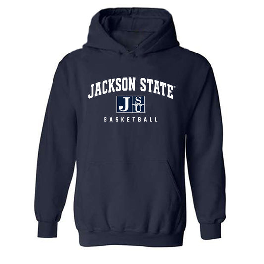 Jackson State - NCAA Men's Basketball : Dionjahe Thomas - Classic Shersey Hooded Sweatshirt-0