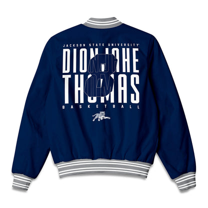 Jackson State - NCAA Men's Basketball : Dionjahe Thomas - Bomber Jacket-1