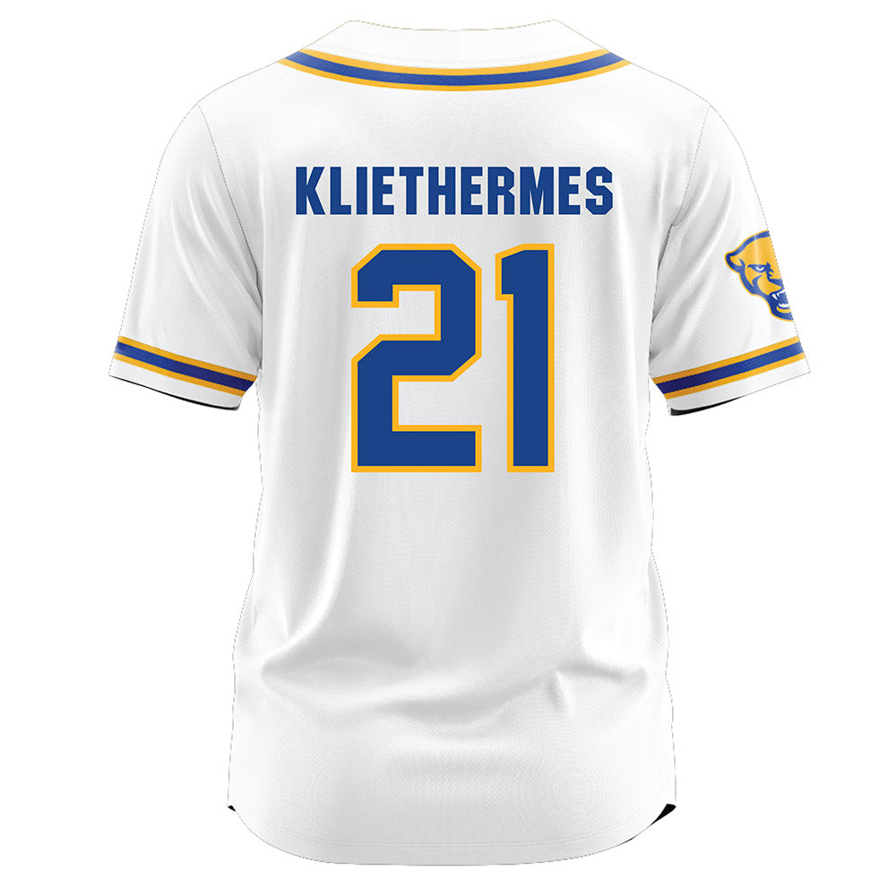 Pittsburgh - NCAA Softball : Mia Kliethermes - White Jersey-1